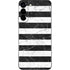 Black and White Striped Marble Galaxy S22 Plus Skin